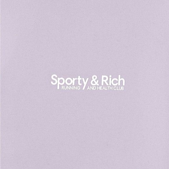 Sporty & Rich Club Logo Training Tee - Faded Lilac - Picture 3 of 6